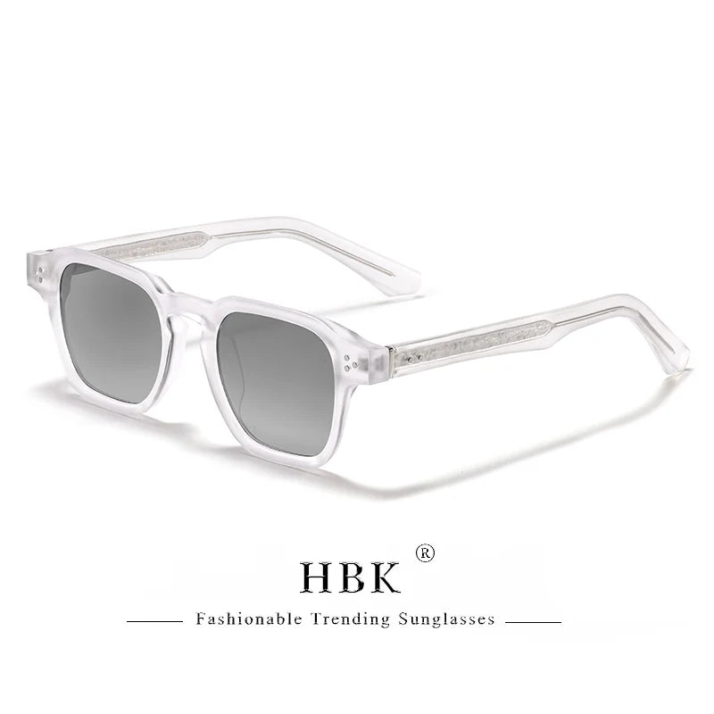 HBK Fashion Square Men Sunglasses Women Core Insert Temple Luxury Brand Sun Glasses Travel Beach Party Festiva Gifts