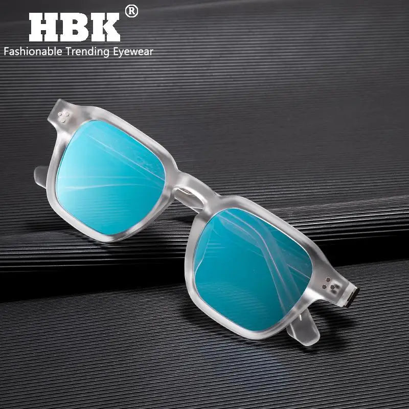 HBK Fashion Square Men Sunglasses Women Core Insert Temple Luxury Brand Sun Glasses Travel Beach Party Festiva Gifts